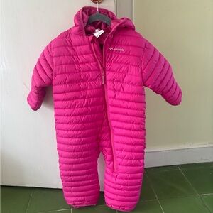 Columbia Pink Kids Reversible Snowsuit